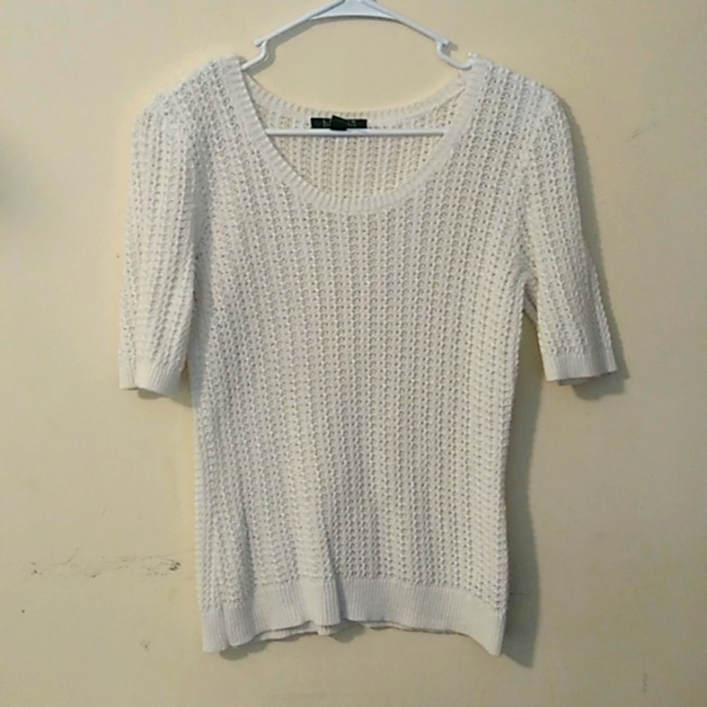 Ralph Lauren white sweater top size M